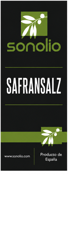 Sonolio Safransalz Etikett