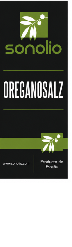 Sonolio Oreganosalz Etikett